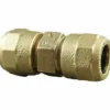 Cambridge Brass Waterworks Products Iron Pipe Size LF Brass Compression Coupling Without Stop