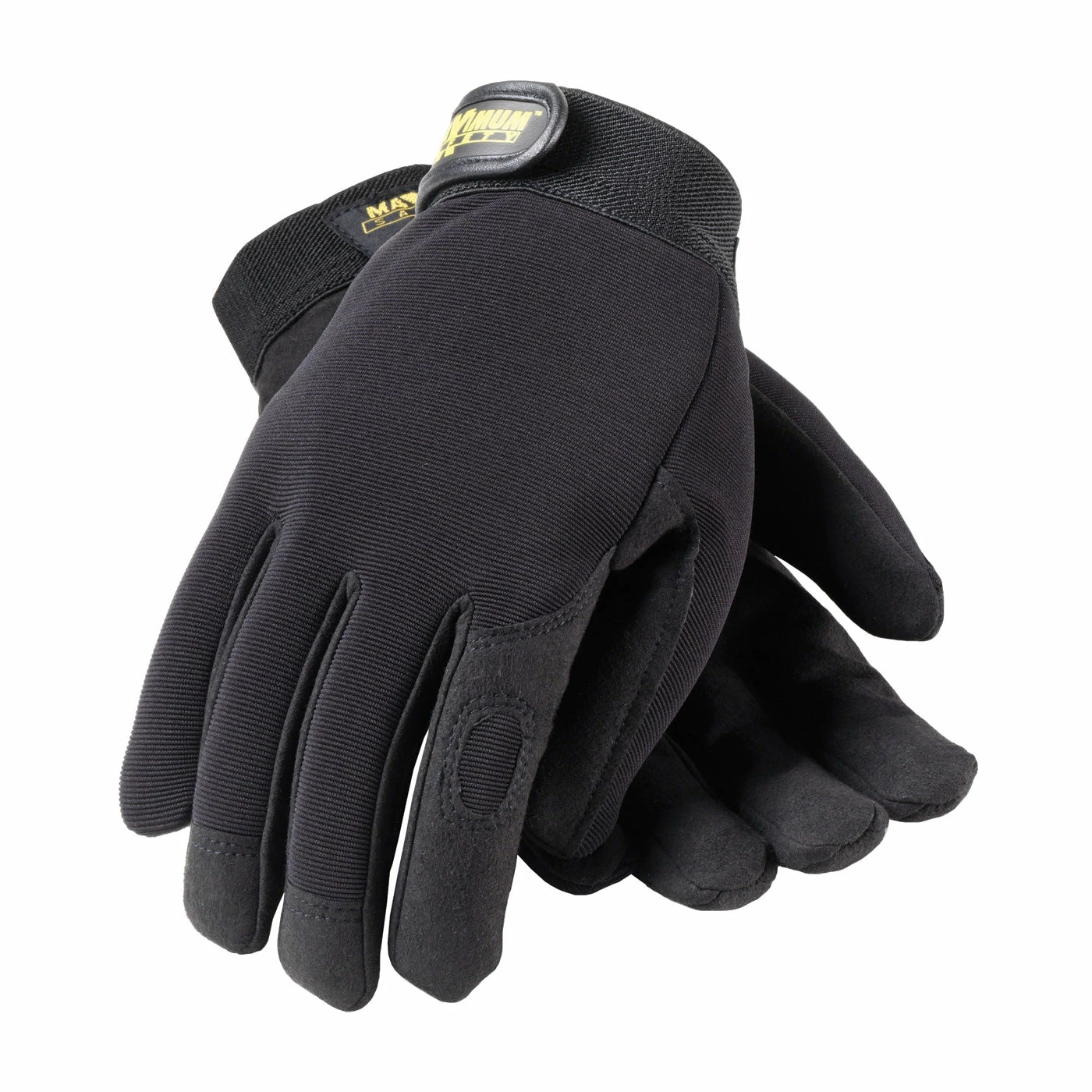 Work Gloves Maximum Safety® Professional Black Mechanic's Glove 4 Work Gloves Maximum Safety® Professional Black Mechanic's Glove