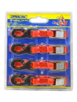 Dynaline Red Cam Straps 1 X 6" | 4pk
