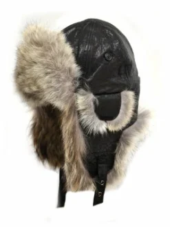 Crowncap Coyote Fur Aviator | Black/Natural