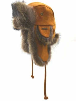 Work Hats Crowncap Raccoon Aviator | Cork/Natural