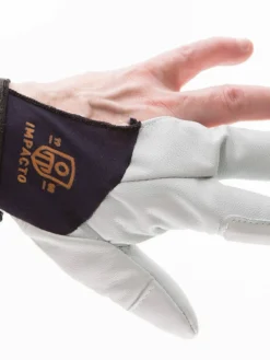 Impacto 202-30 Pearl Leather Series Three Finger Protection Repetitive Task Gloves