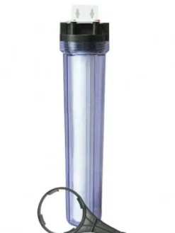 Waterite Single 4.5" OD Big Blue Water Filter Housing | 20" | Clear