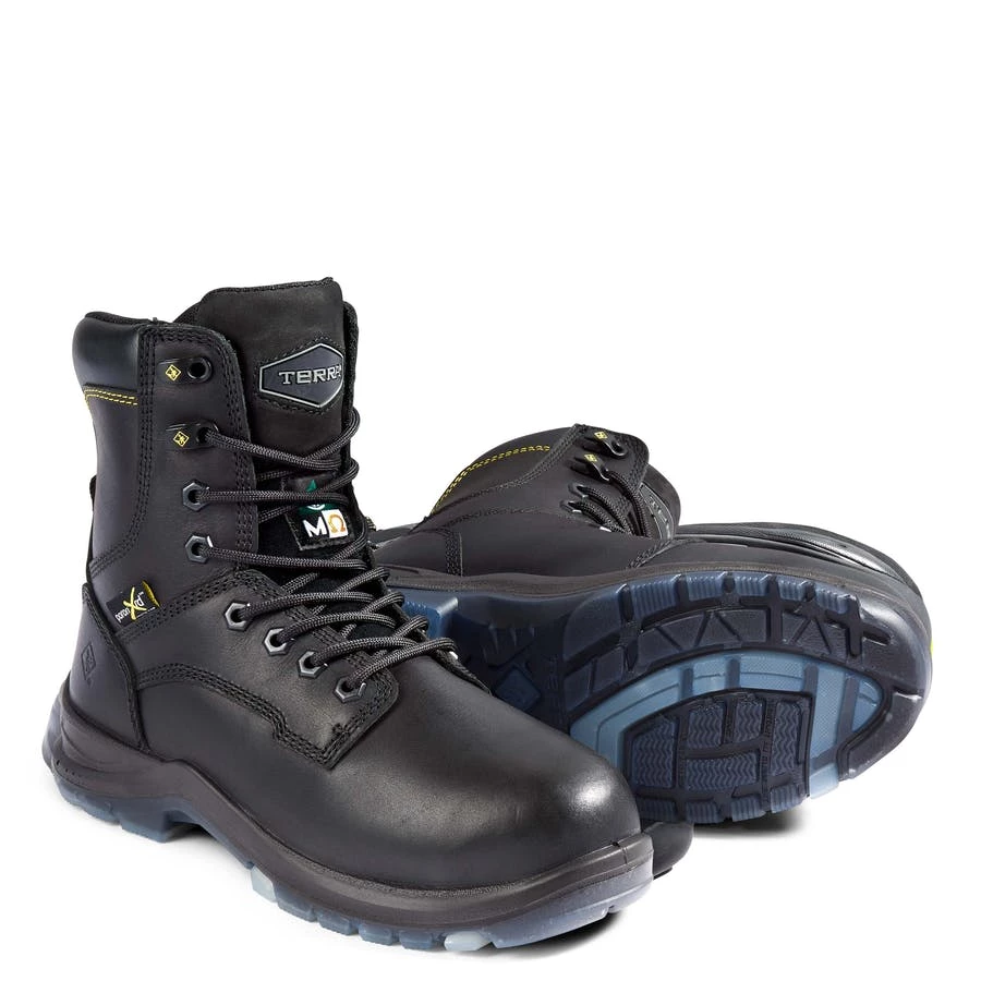 Terra Safety Footwear 8 Inch Safety Boots Terra Brenn 8" Full-Grain Leather Waterproof Internal Metguard Women's Safety Boots | Black | Sizes 5-11 4 Terra Safety Footwear 8 Inch Safety Boots Terra Brenn 8" Full-Grain Leather Waterproof Internal Metguard Women's Safety Boots | Black | Sizes 5-11