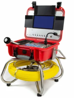 Forbest Sewer/Drain Camera, W/Self Leveling, Transmitter, Meter Counter (Layflat Design) 130FT