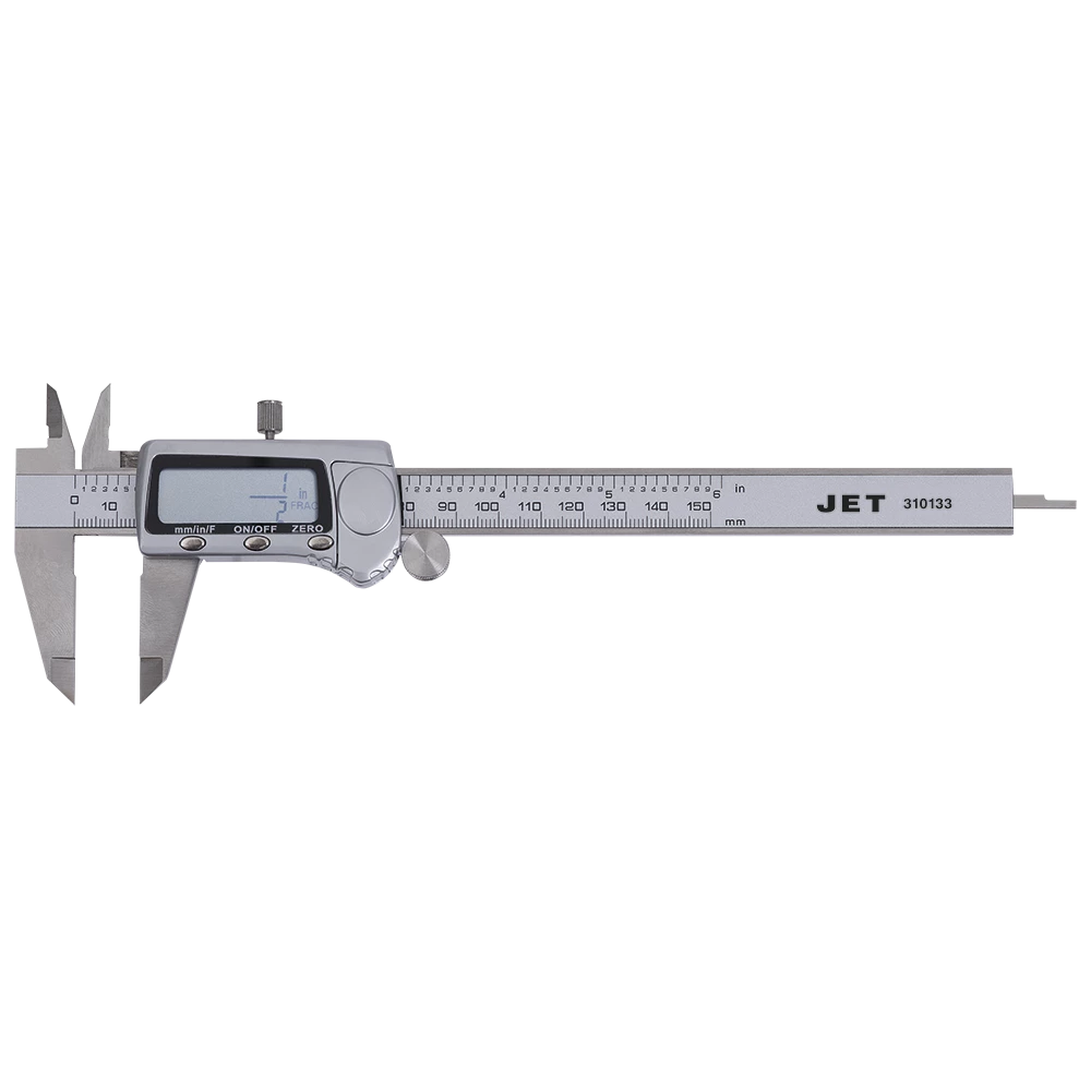 Jet Stainless Steel LCD Digital Calipers - Fractional - 6" Hand Tools 3 Jet Stainless Steel LCD Digital Calipers - Fractional - 6" Hand Tools