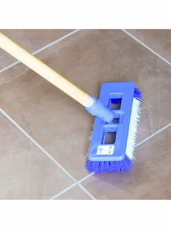 Globe Commercial Products Cleaning Tools Stiff Bristle Swivel Scrub Brush