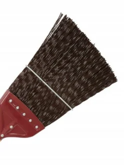 Globe Commercial Products Railroad Track Broom W/ 48" Wood Handle Cleaning Tools