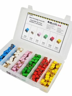 Techspan Cartridge Female-Type Link (Mini) Fuse Assortment Kit - 150 Pcs