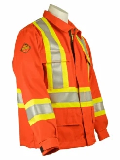 KELTEK Apparel KELTEK 383S Flame Resistant Hi-Vis Unlined Premium CSA Jacket | Orange | S-5XL (HRC 2)