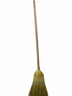 Globe Commercial Products Cleaning Tools Heavy Duty Corn Broom - 2 Wire - 2 String