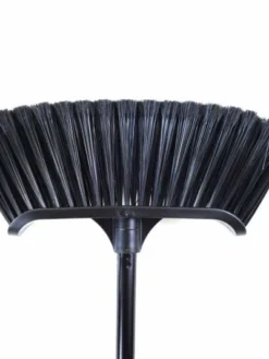 Globe Commercial Products Spartan 14" Premium Curved Magnetic Broom W/ 48" Metal Handle Cleaning Tools