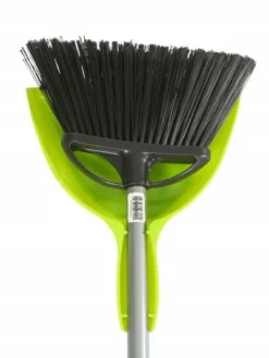 Globe Commercial Products 10" Angle Brooms With EZ Clean Dustpan Combo Cleaning Tools