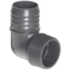 Cleanflow Poly Pipe PVC 90 Elbow, Insert X MPT | Limited Size Selection