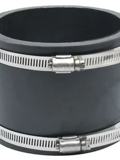 Cleanflow Fittings And Valves Flexible Connector Sewer Pipe Couplings For 1-1/4" To 10" Pipes
