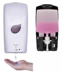 Globe Commercial Products Touch-Free Hand Sanitizer / Hand Soap Dispenser - 1000 ML Bulk Refillable Cleaning Tools