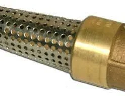 Parts 2O Parts2O | Brass Lead Free Jet Pump Foot Valve W/ Stainless Steel Screen