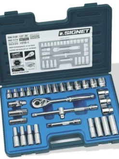 Signet 1/2" Drive 32 Piece Metric Socket Set | 10mm-32mm Regular | 10mm-19mm Deep