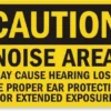 Cleanflow Caution Noise Area Safety Sign