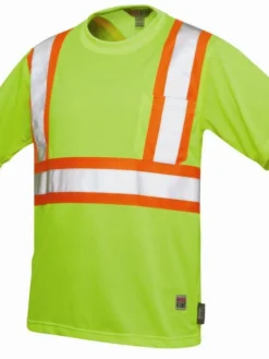 Tough Duck S392 Premium Polyester Micro Mesh Safety T-Shirt With Pocket | XS-7XL Hi-Vis Work Wear
