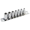Jet 1/4" Drive Chrome Socket Set | External Torx | Regular | 7 Piece Hand Tools