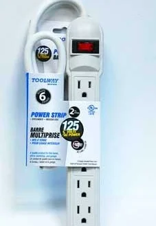 Cleanflow Heavy Duty Power Bar - 6 Outlet