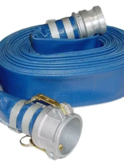 Greenline Blue PVC Layflat Discharge Hose Assemblies (w/ Male X Female Camlocks) Hose And Fittings