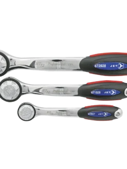 Jet High Torque Comfort Grip Ratchet Wrenches - 72 Tooth