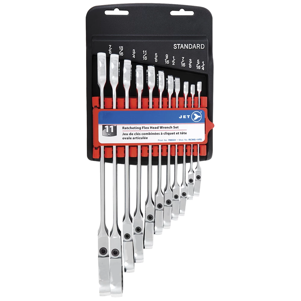 Jet Long Pattern Ratcheting Wrench Sets - Flex Heads 3 Jet Long Pattern Ratcheting Wrench Sets - Flex Heads