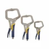 ToolTech® 3-Piece C-Clamp Locking Pliers Set