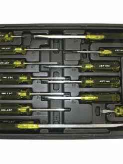 Jet 13 Piece Jumbo Handle Mechanic's Screwdriver Set | Slotted, Phillips & Torx