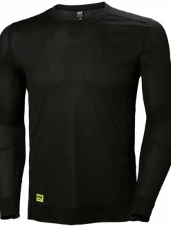 Helly Hansen Workwear Helly Hansen Lifa Long Sleeve Moisture Wicking Crewneck | Black | XSmall - 4XLarge
