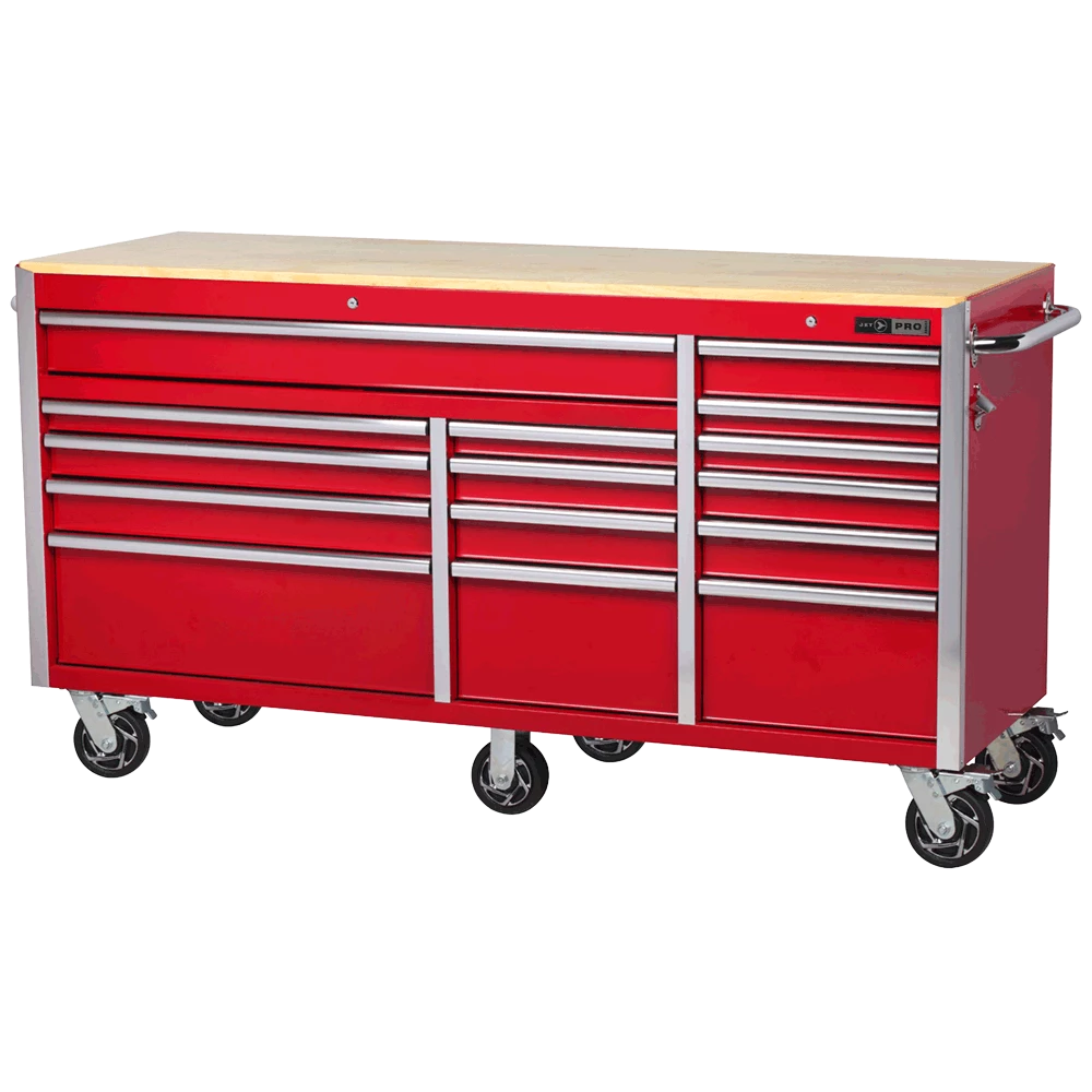 Jet Pro Series Roller Cabinet | 15 Drawers | 72" X 24" 3 Jet Pro Series Roller Cabinet | 15 Drawers | 72" X 24"