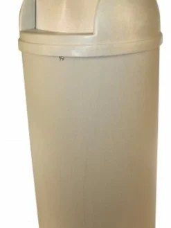 Globe Commercial Products Cleaning Tools Bullet Indoor/Outdoor Waste Container - 21 Gallon