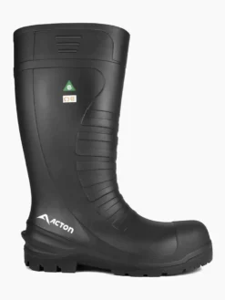 Rubber Work Boots Acton All Terrain Waterproof Lightweight Polyurethane Safety Work Boots | Sizes 3 - 16