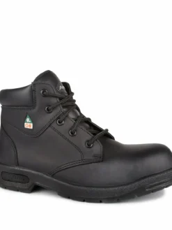Acton ProFar 6" Men's Black Leather Steel Toe Safety Work Boots | Black | Size 6 - 13 6 Inch Safety Boots