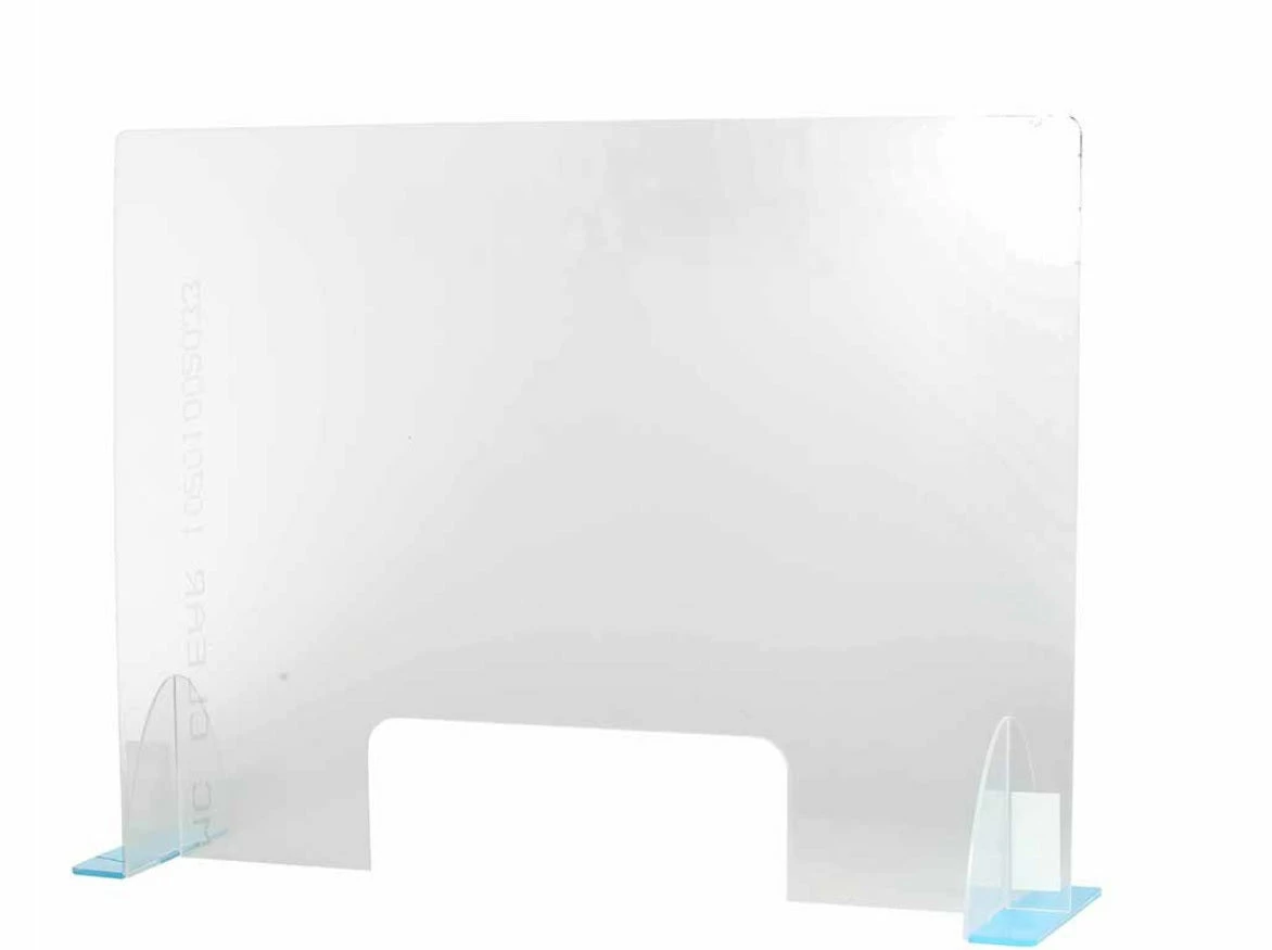 Globe Commercial Products Acrylic Countertop Shield - 32" X 24" 3 Globe Commercial Products Acrylic Countertop Shield - 32" X 24"