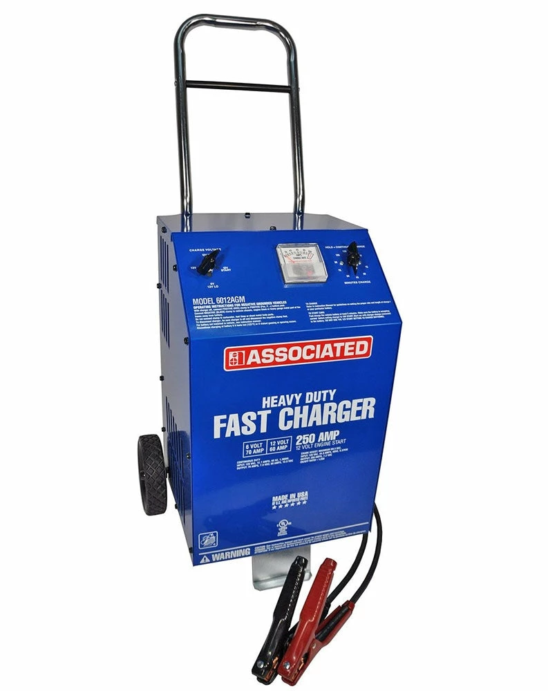 Associated Equipment 6012AGM 6/12V 70/60/30/250 Amp Battery Charger W/ Start Automotive Equipment 3 Associated Equipment 6012AGM 6/12V 70/60/30/250 Amp Battery Charger W/ Start Automotive Equipment