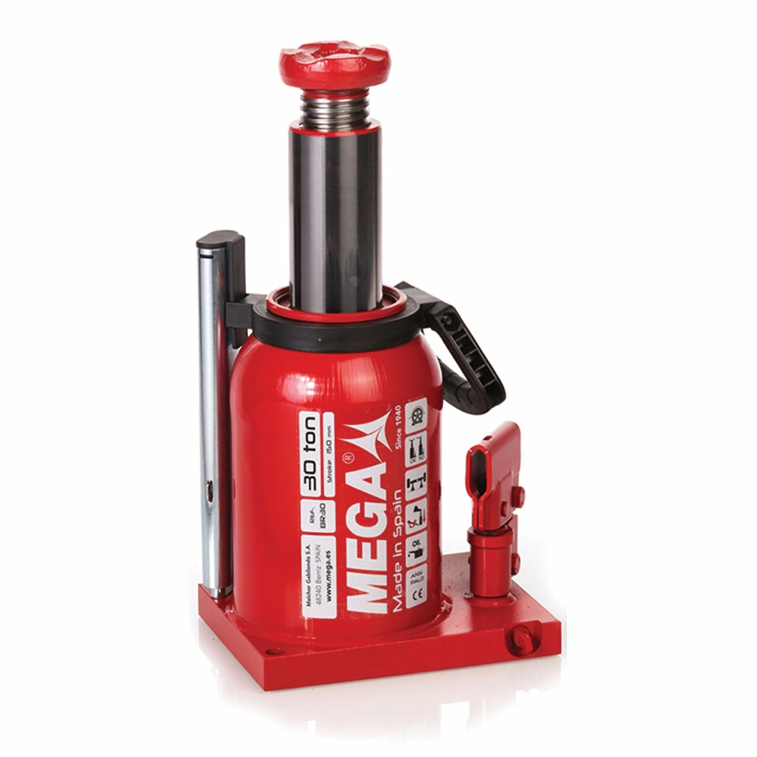 MEGA Industrial Hydraulic Bottle Jacks | 2 Ton To 50 Ton Models 3 MEGA Industrial Hydraulic Bottle Jacks | 2 Ton To 50 Ton Models