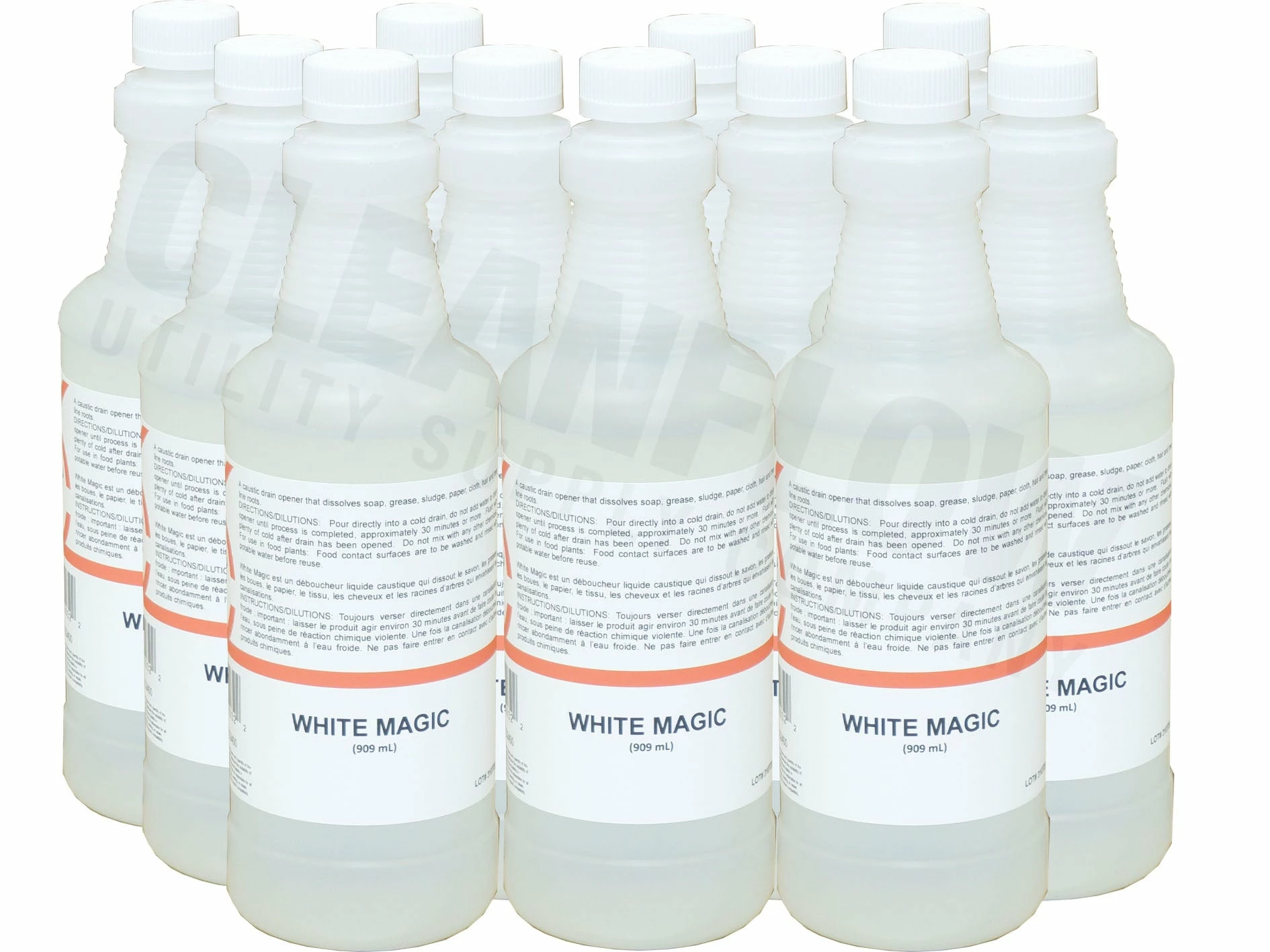 Chemfax White Magic Caustic Drain Opener - 909 Ml Bottle 4 Chemfax White Magic Caustic Drain Opener - 909 Ml Bottle