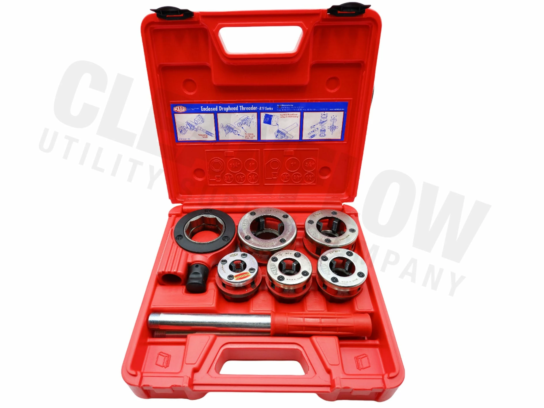 Reed DH82-3 Enclosed Ratchet Threader Set | 3/8" To 1-1/4" Pipe Tools 3 Reed DH82-3 Enclosed Ratchet Threader Set | 3/8" To 1-1/4" Pipe Tools