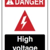 Dynamic Safety Supplies Danger - High Voltage Safety Sign - Various Sizes And Materials