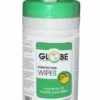Globe Commercial Products Disinfectant Surface Wipes - 100 Count Tub - Case Of 12 Cleaning Supplies
