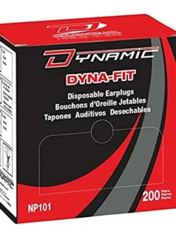Dynamic Dyna-Fit™ Disposable Earplugs - NRR 32 DB - Box Of 200 Pairs