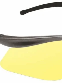 Personal Protective Equipment Dynamic EP100 Series Warrior Safety Glasses | Metallic Gray Frame | Amber Lens