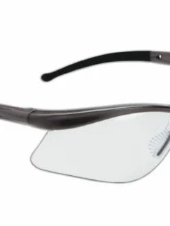 Personal Protective Equipment Dynamic EP100 Series Warrior Safety Glasses | Metallic Gray Frame | Clear Lens