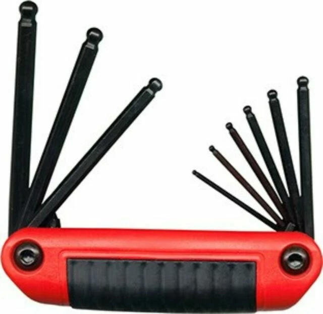 Eklind Ergo-Fold SAE Ball End Hex Key Set - 9 Piece Hand Tools 3 Eklind Ergo-Fold SAE Ball End Hex Key Set - 9 Piece Hand Tools