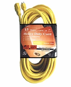 Unex Lighting Outdoor Extension Cords - 12 Gauge - 15A Rated - Single Outlet