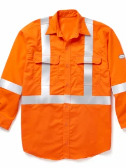 Rasco Hi Vis Premium Uniform Shirt | Orange | S - 3XL Flame Resistant Work Wear
