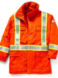 Rasco FR Hi Vis Parka Jacket | Orange | S-5XL Flame Resistant Work Wear